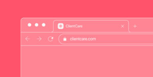 ClientCare website icon with dandelion-inspired design for clear brand recognition.