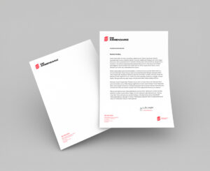 CM Armendariz branded letterhead designs.